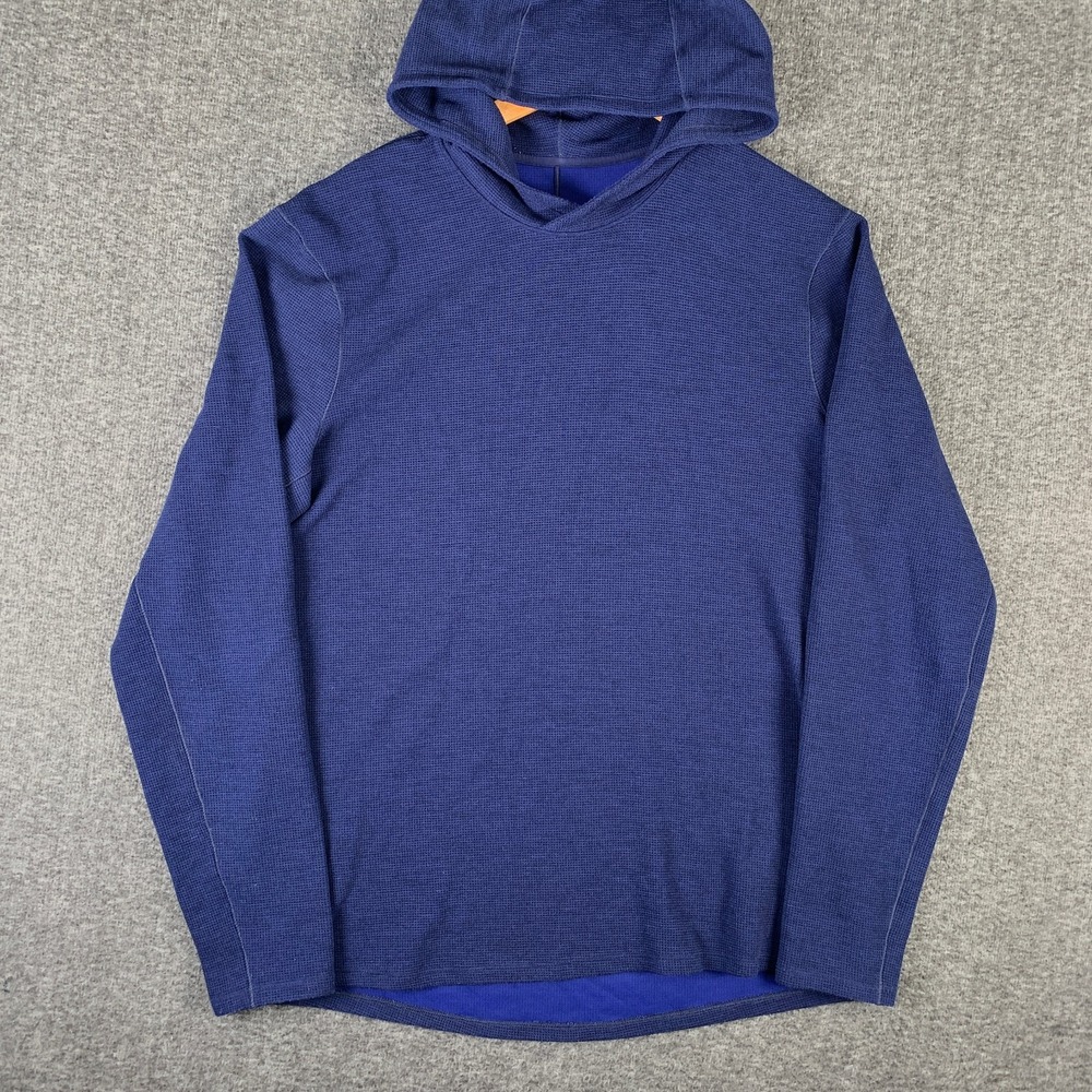 Lululemon Hoodie Men Large Ease The Day Performance Athleisure Blue Gym Run